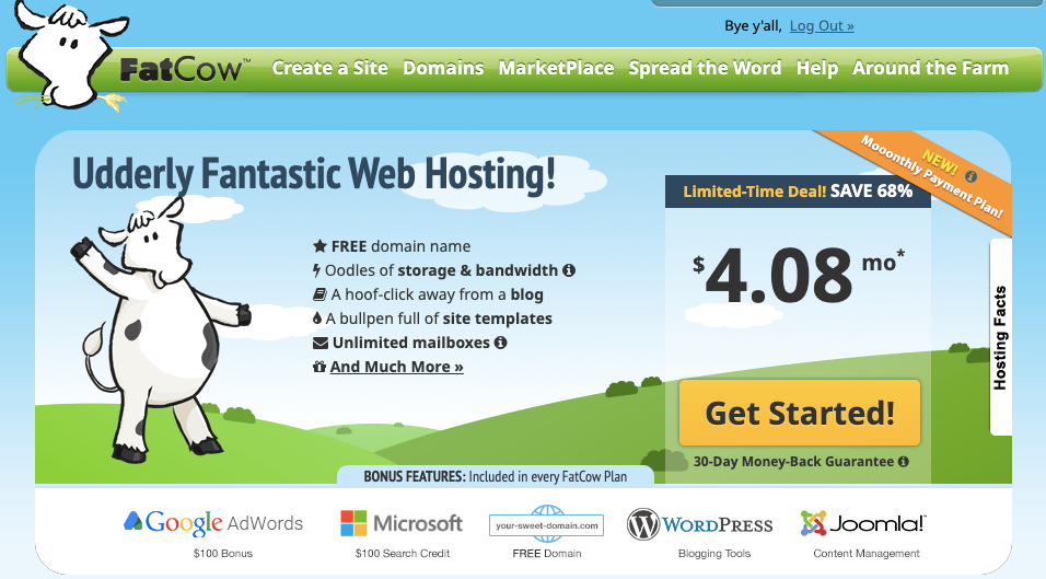 Web hosting by Fatcow