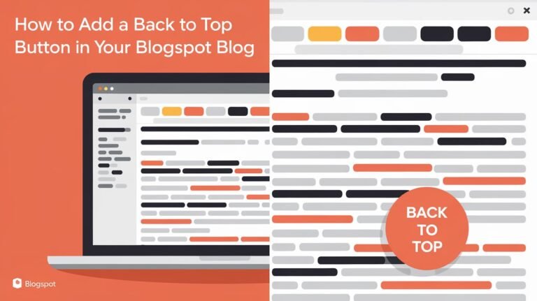 How To Add Back To Top To Blogspot Blog: A Step-by-Step Guide