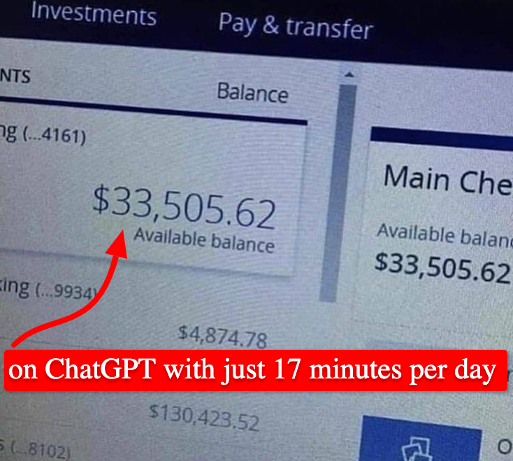 Make $33,505 monthly on ChatGPT with just 17 minutes per day